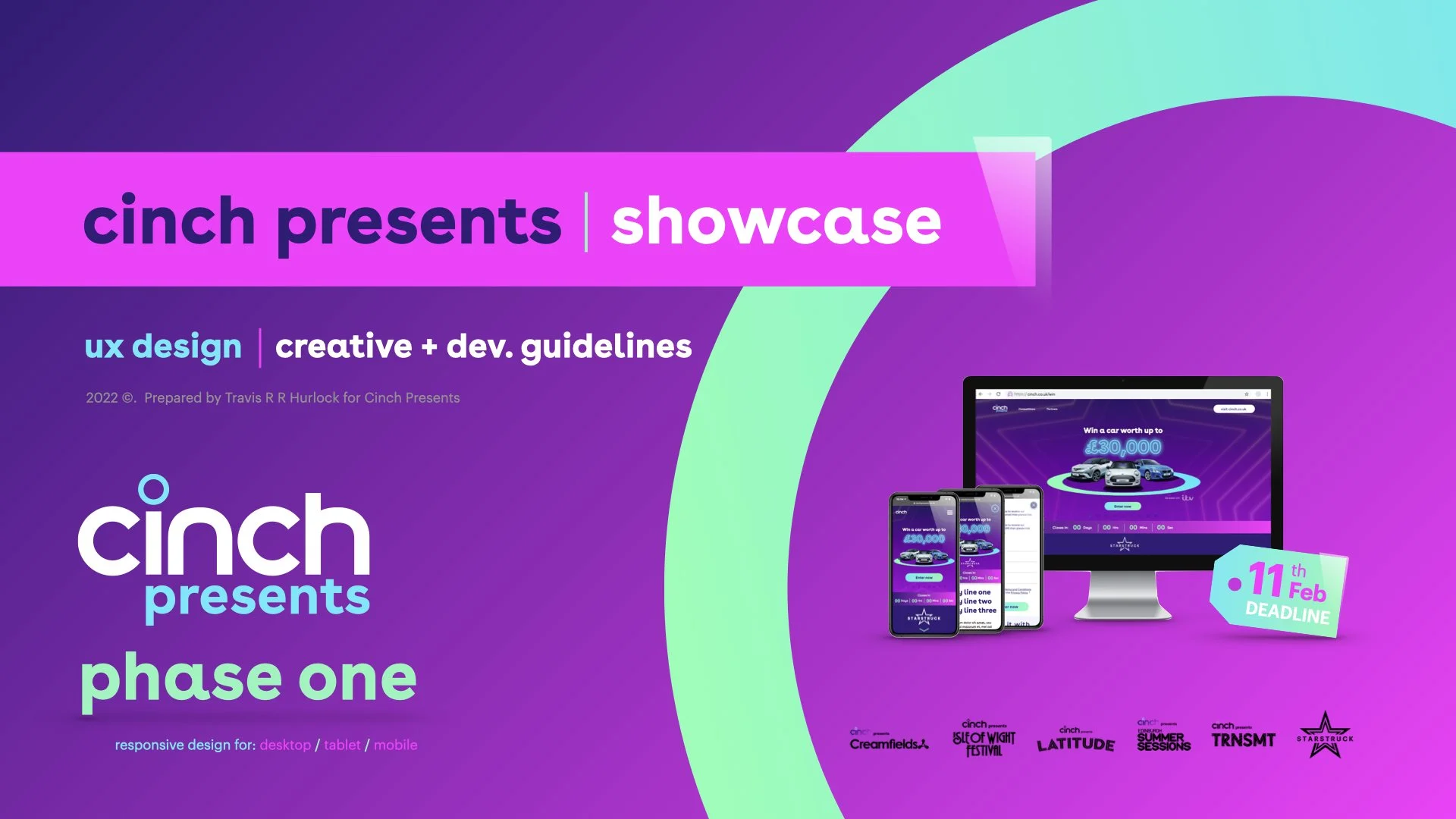 cinch presents UX design and creative and development guidelines cover
