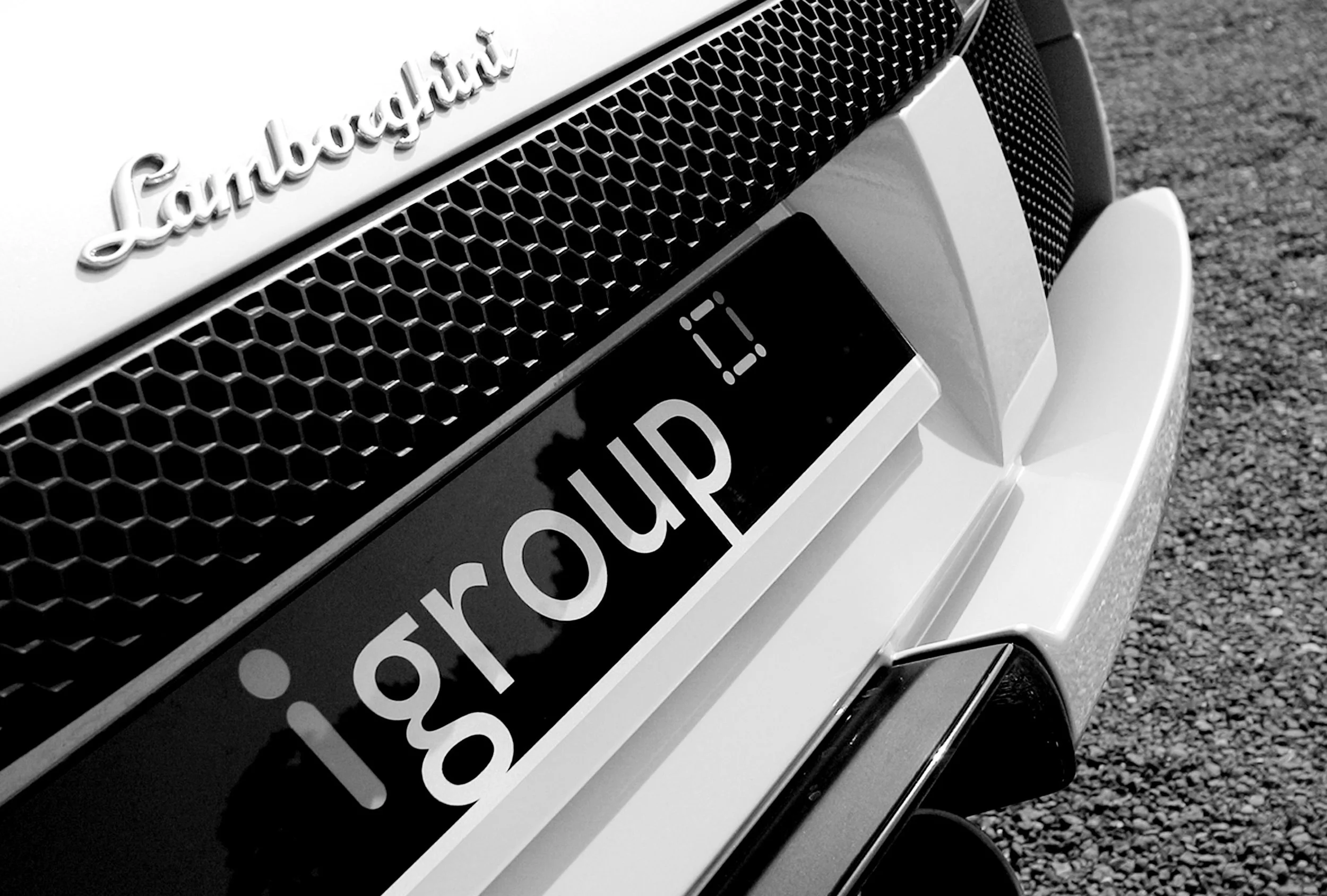 i-group branded Lamborghini Murcielago detail